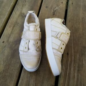 Timberland Sample Rub Off Gold Fur Lined Sneakers‎